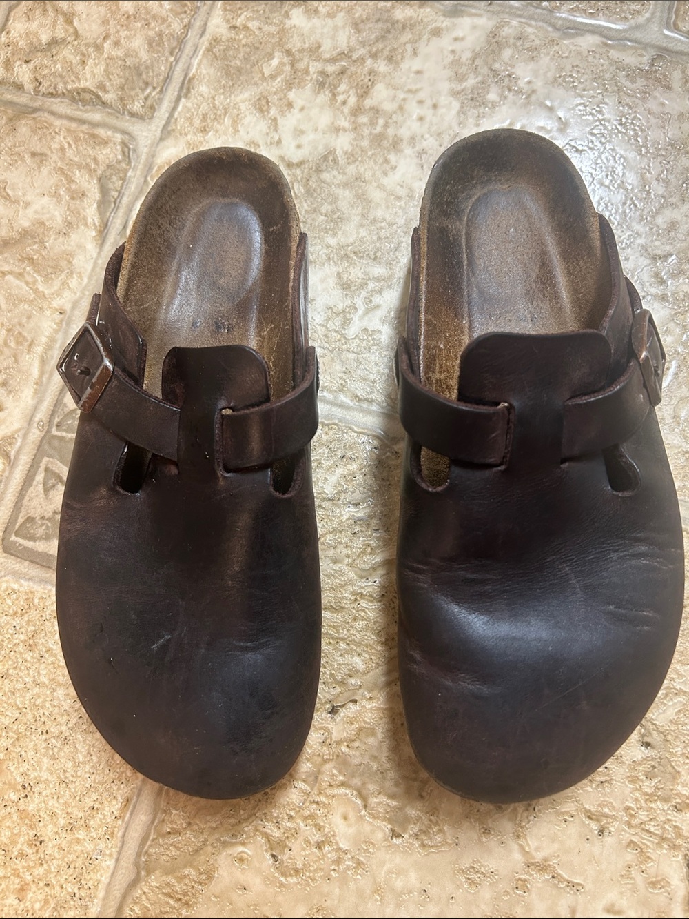 Birkenstock Leather Boston Clogs